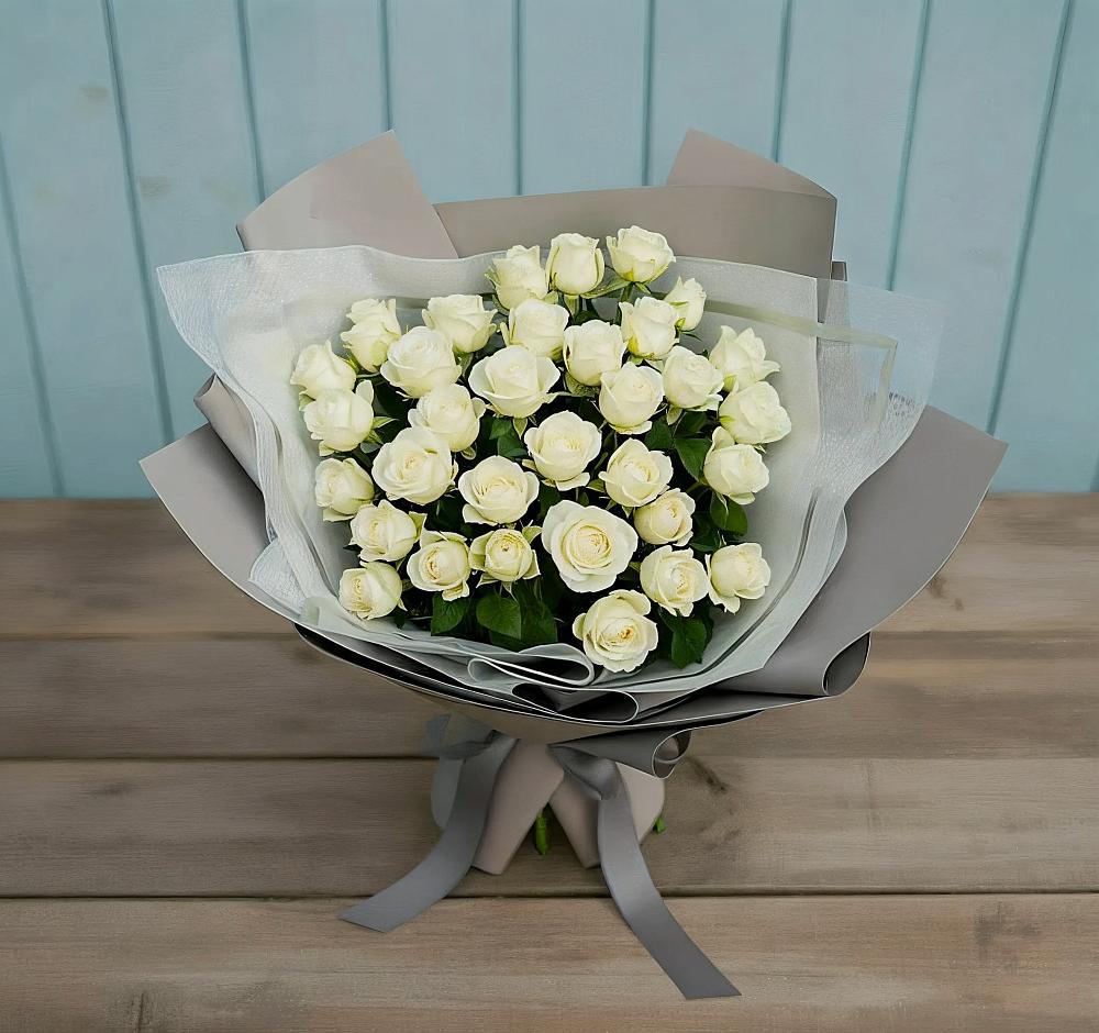 Букет Белоснежная нежность в Решетниково