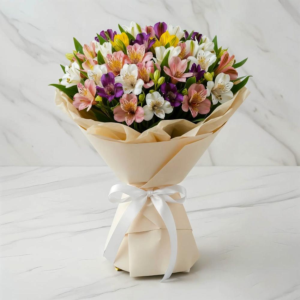 Букет цветов из: Альстромерии в Решетниково