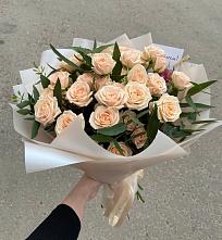 Букет Кремовые розы Латте в Решетниково