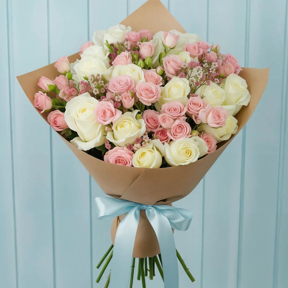 Букет цветов из: Розы в Решетниково