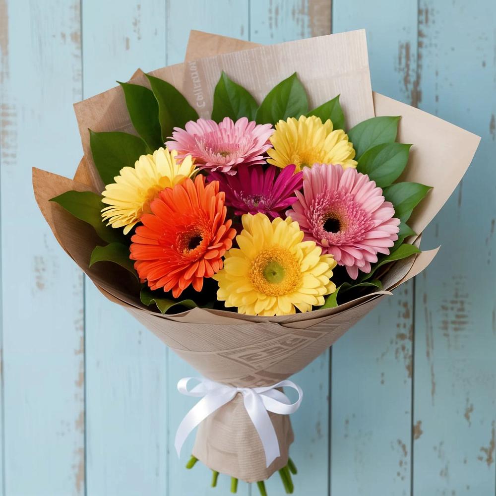 Букет цветов из: Герберы в Решетниково