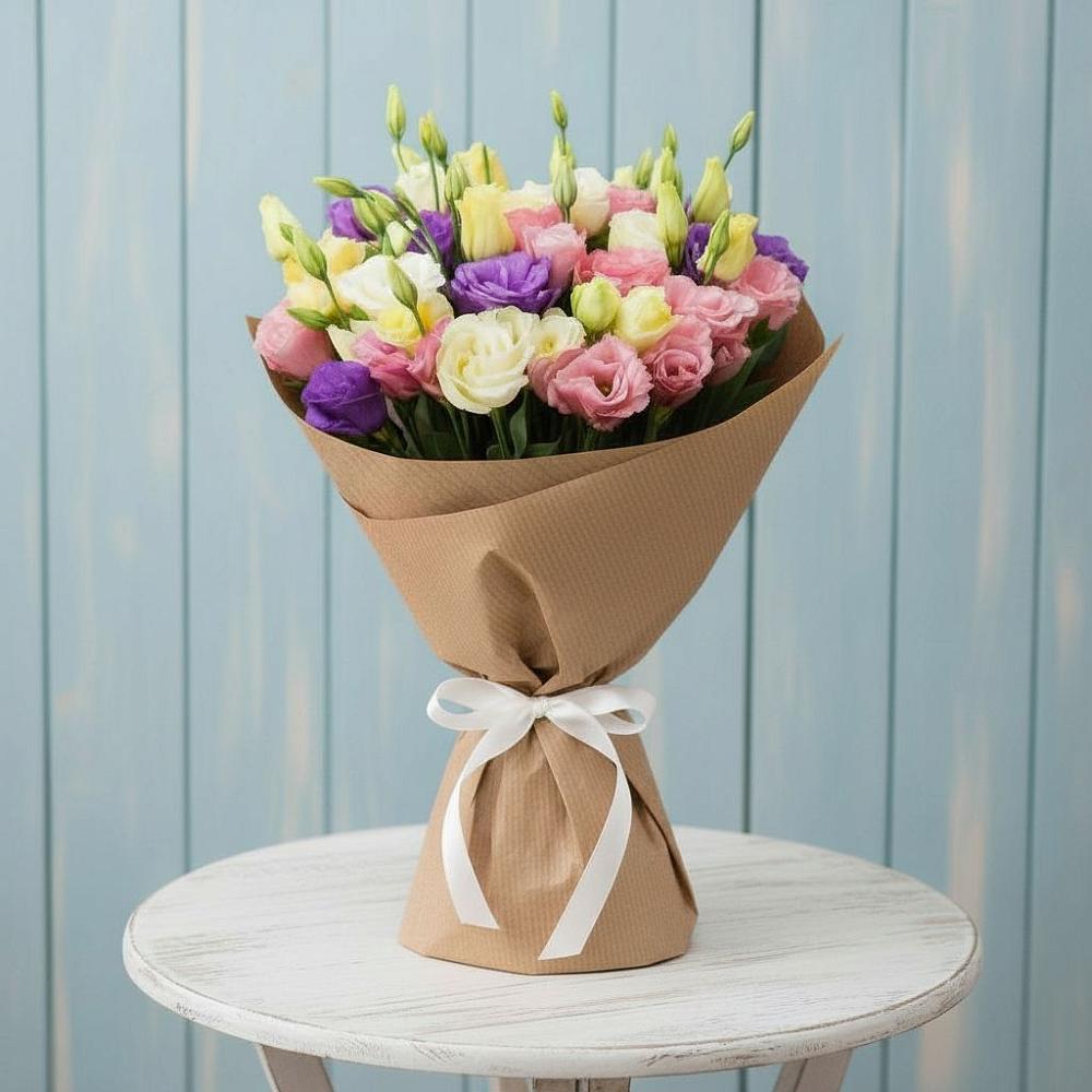 Букет цветов из: Лизиантусы в Решетниково