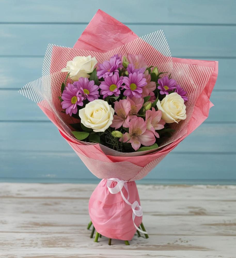 Букет цветов из: Герберы в Решетниково