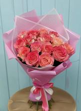 Букет 15 Розовых роз Равель в Решетниково