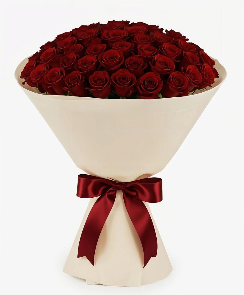 Букет 101 Бордовая роза Блэк Бакарра в Решетниково