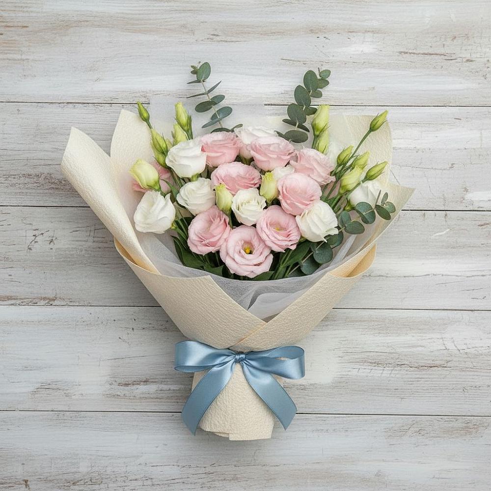 Букет цветов из: Лизиантусы в Решетниково